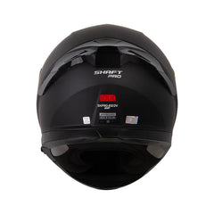 Casco Integral Shaft Pro 612DV Solid Negro Mate Rojo