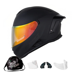 Casco Integral Shaft Pro 614DV R Solid Negro Mate