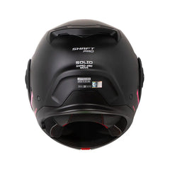 Casco Abatible Shaft Pro 4160 Move Solid Negro Rojo