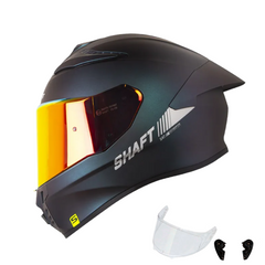 Casco Integral Shaft 584 Solid Camaleón Negro
