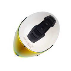 Casco Modular Shaft Pro 300 Sky Solid Blanco Brillo