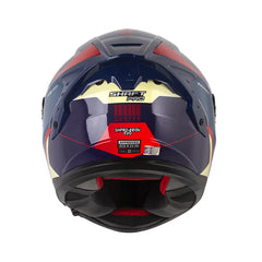 Casco Integral Shaft Pro 610 Doble Visor Cester Azul Rojo