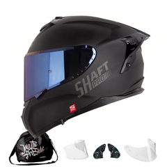 Casco Integral Shaft Pro 610 DV Solid Negro mate