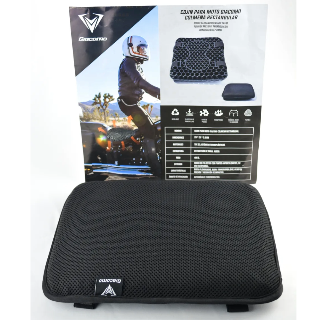 Combo doble confort Giacomo Cojín silicona panal piloto y copiloto