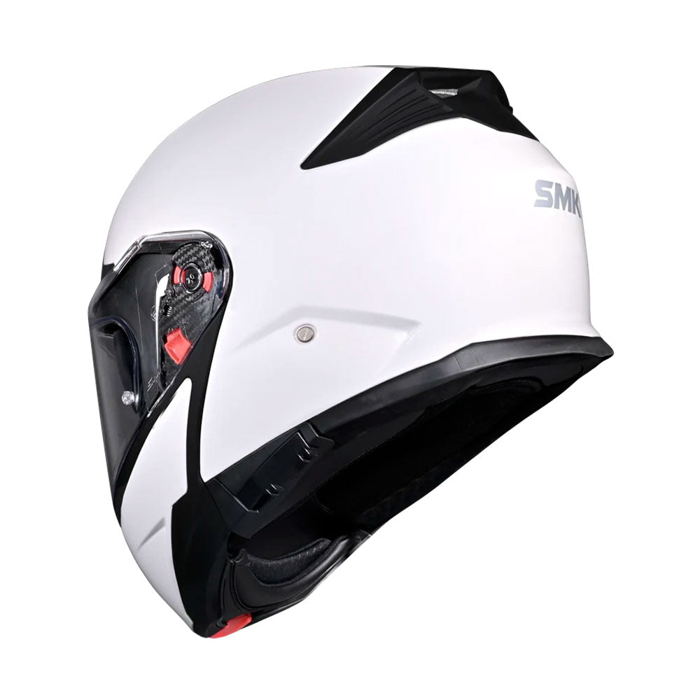 Casco Abatible SMK Gullwing Solid Blanco