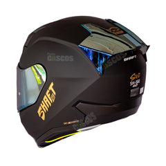 Casco Integral Shaft 560 Solid Negro Dorado