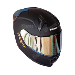 Casco Integral Shaft 560 Solid Negro Dorado