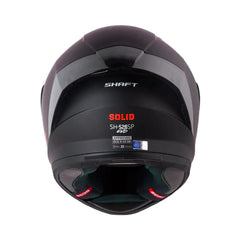 Casco Integral Shaft 526 Solid Negro Rojo