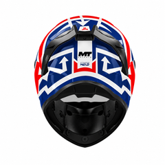 Casco integral MT Stinger 2 Meld Rojo Blanco Azul