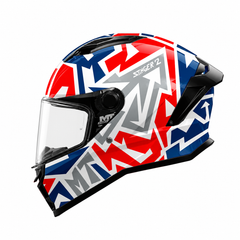 Casco integral MT Stinger 2 Meld Rojo Blanco Azul