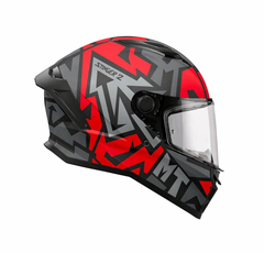 Casco integral MT Stinger 2 Meld Rojo gris