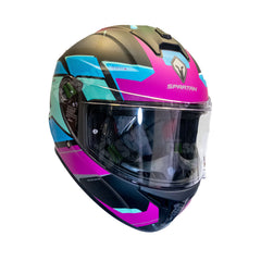 Casco integral Spartan Draken Sunray Fucsia XS