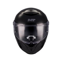 Casco integral MT Thunder 4R Pure Negro Brillo + Visor Plata