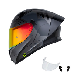 Casco Integral Shaft 526 Troy Gris Metalico | Certificación ECE 2206