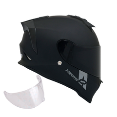 Casco Integral X-Sports V151 Solid Negro Mate + Visor Humo