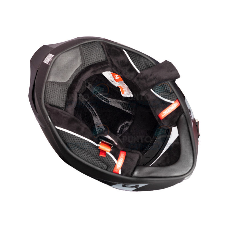 Casco Integral X-Sports V151 Kozmik Blanco + Visor Humo