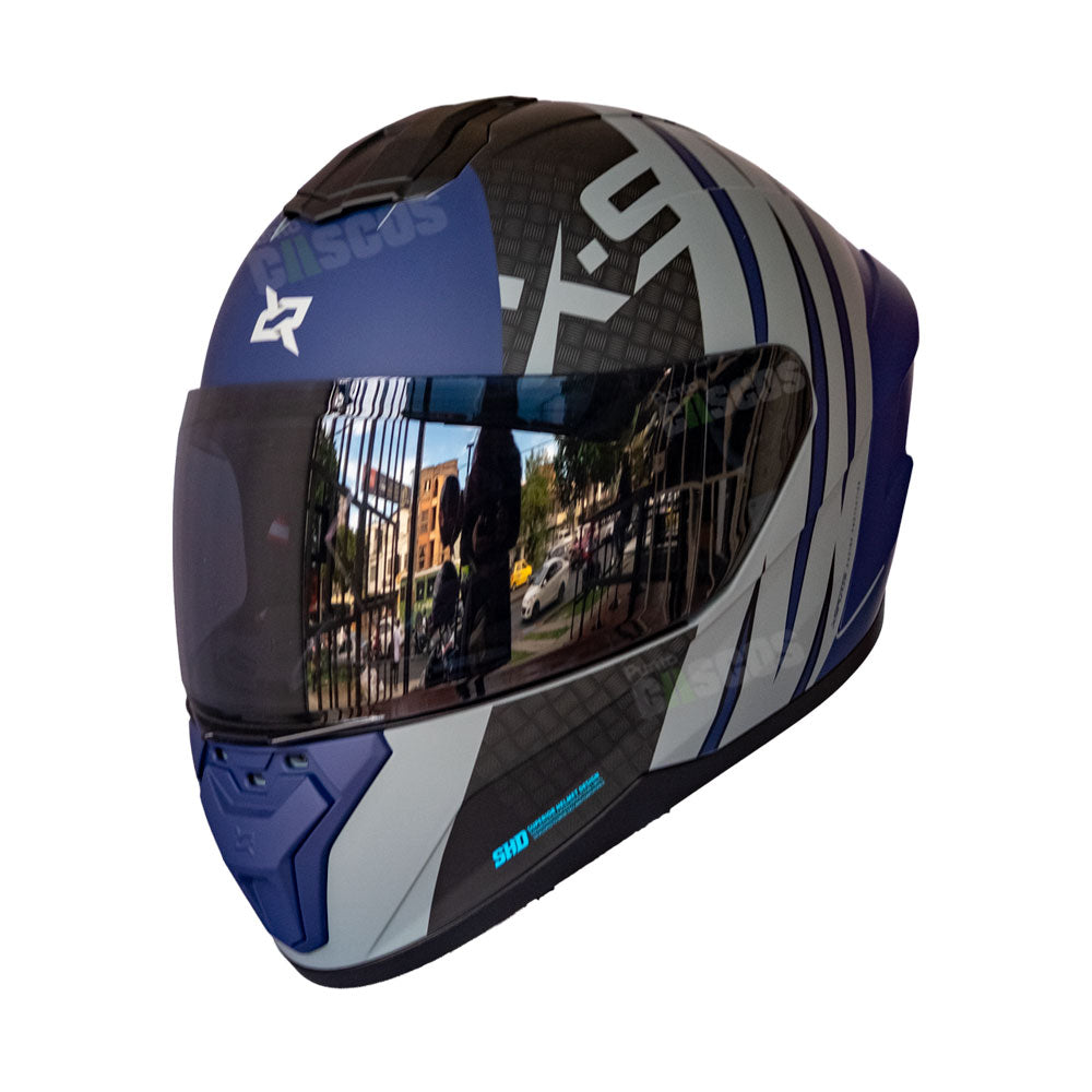 Casco Integral X-Sports M75 Vrave Azul Navi