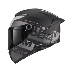 Casco integral MT Thunder 4 Wave Gris Negro + Visor Oscuro