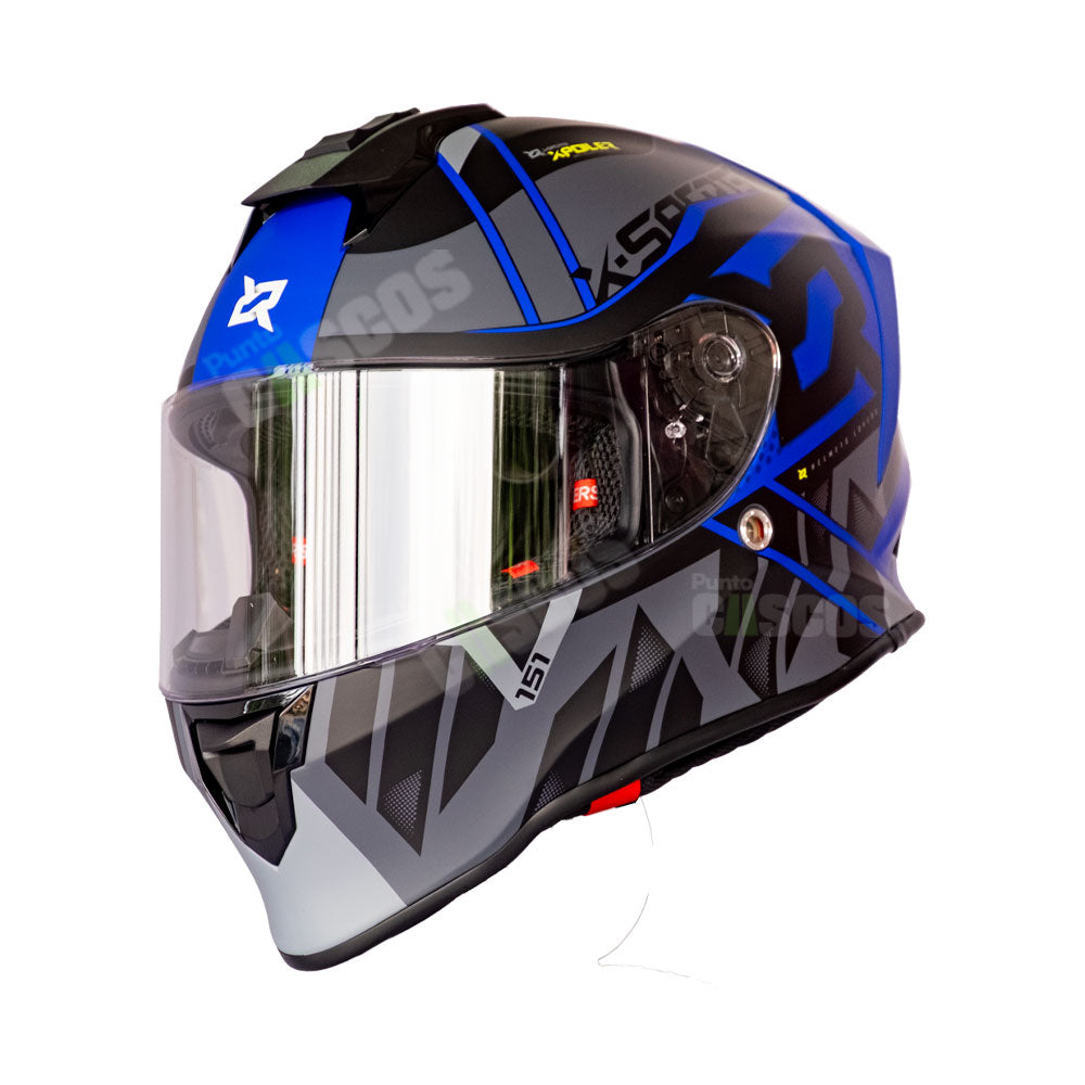 Casco Integral X-Sports V151 Wendell Azul