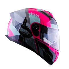 Casco Abatible X-Sports 166 Choixe Fucsia Brillo