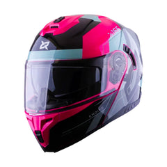 Casco Abatible X-Sports 166 Choixe Fucsia Brillo
