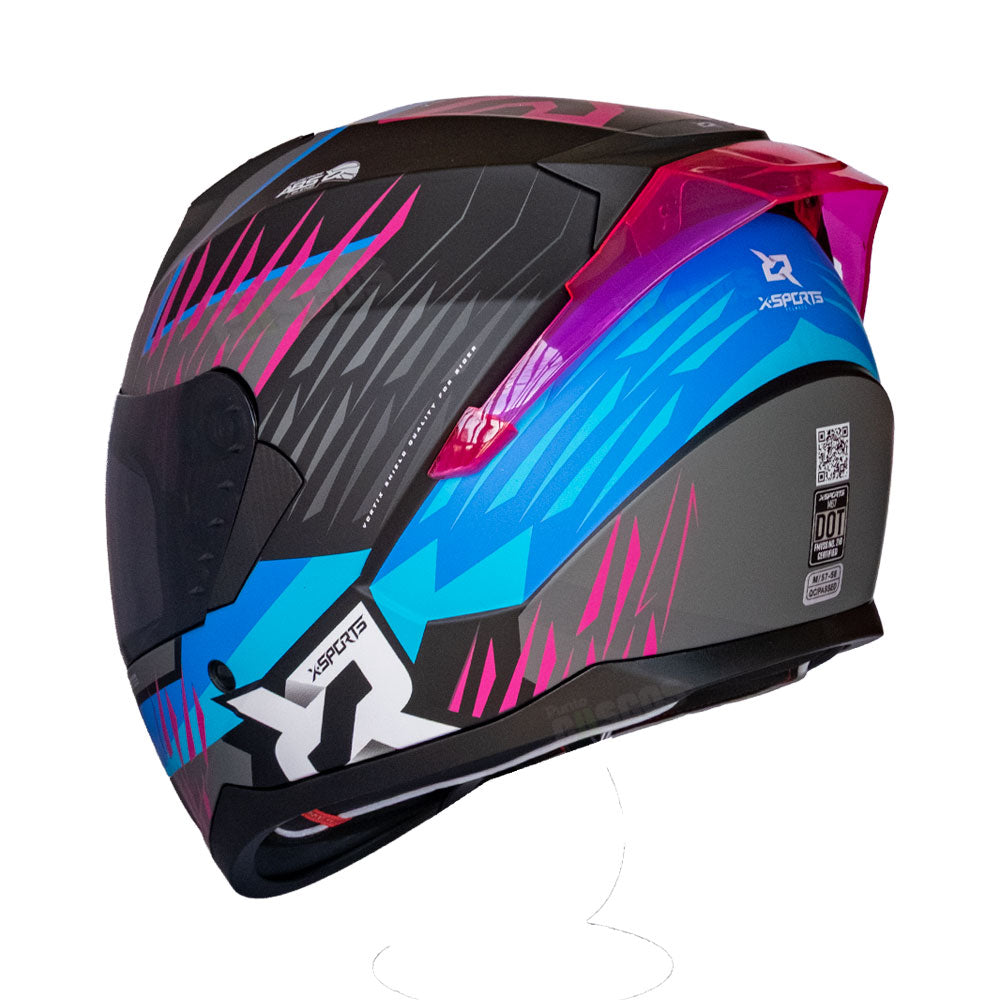 Casco Integral X-Sports M67 Xlayer Fucsia