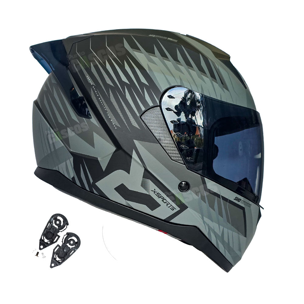 Casco Integral X-Sports M67 Xlayer Negro Gris