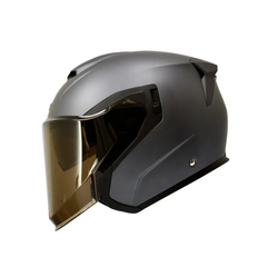 Casco Abierto ZEUS 626 DV Gris Titanio Mate