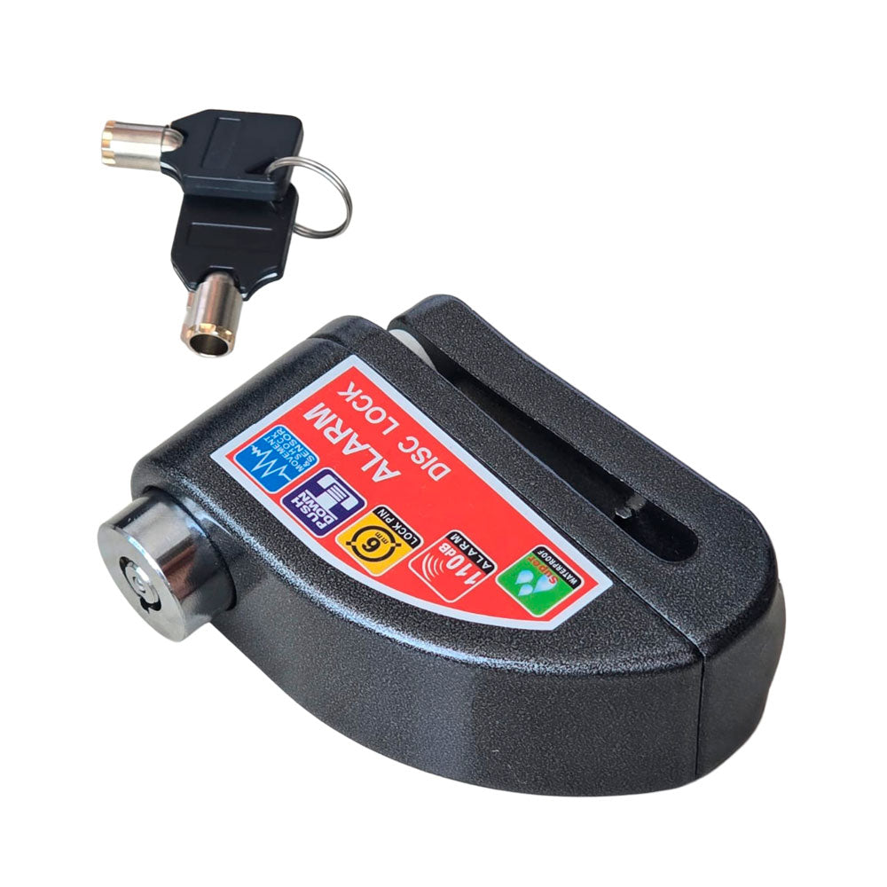Candado Freno De Disco Con Alarma Para Moto