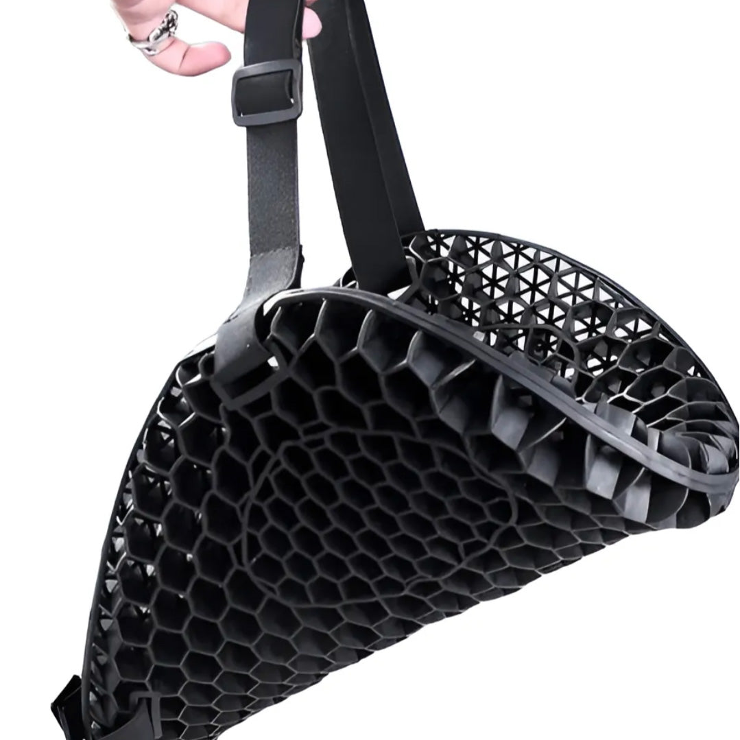 Cojín silicona panal para sillín de moto piloto