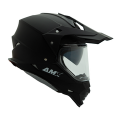 Casco multipropósito AMX Dakota Negro + Visor negro