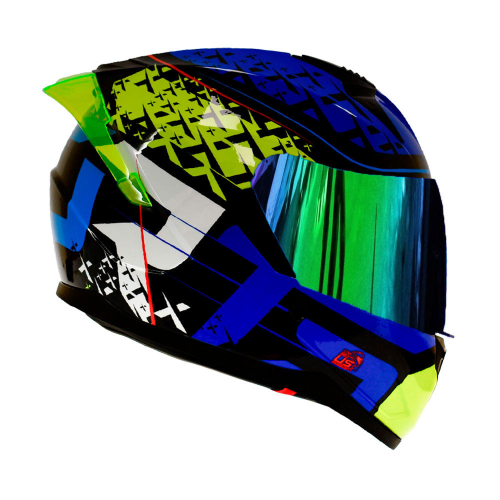 Casco Integral X-Sports M67 Infinity Azul