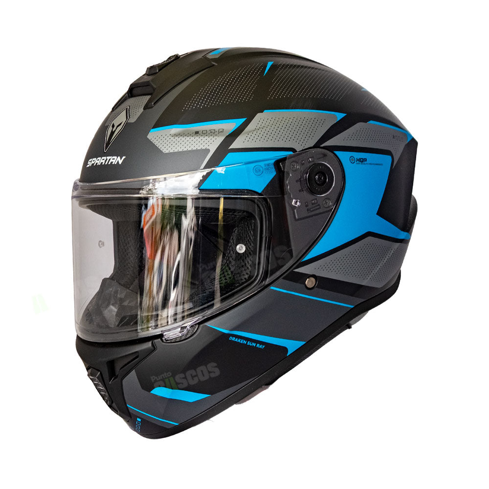 Casco integral Spartan Draken Sunray Azul