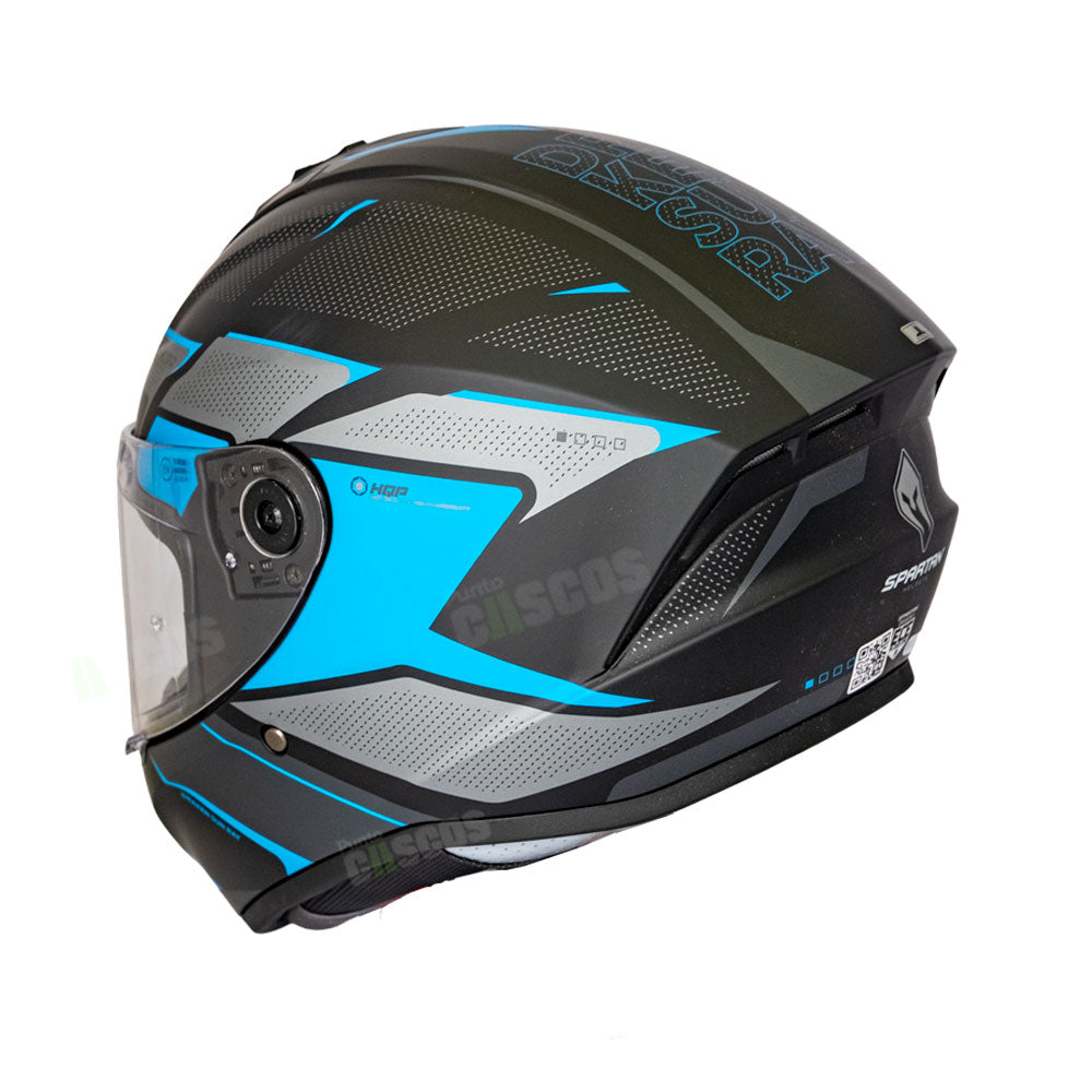 Casco integral Spartan Draken Sunray Azul