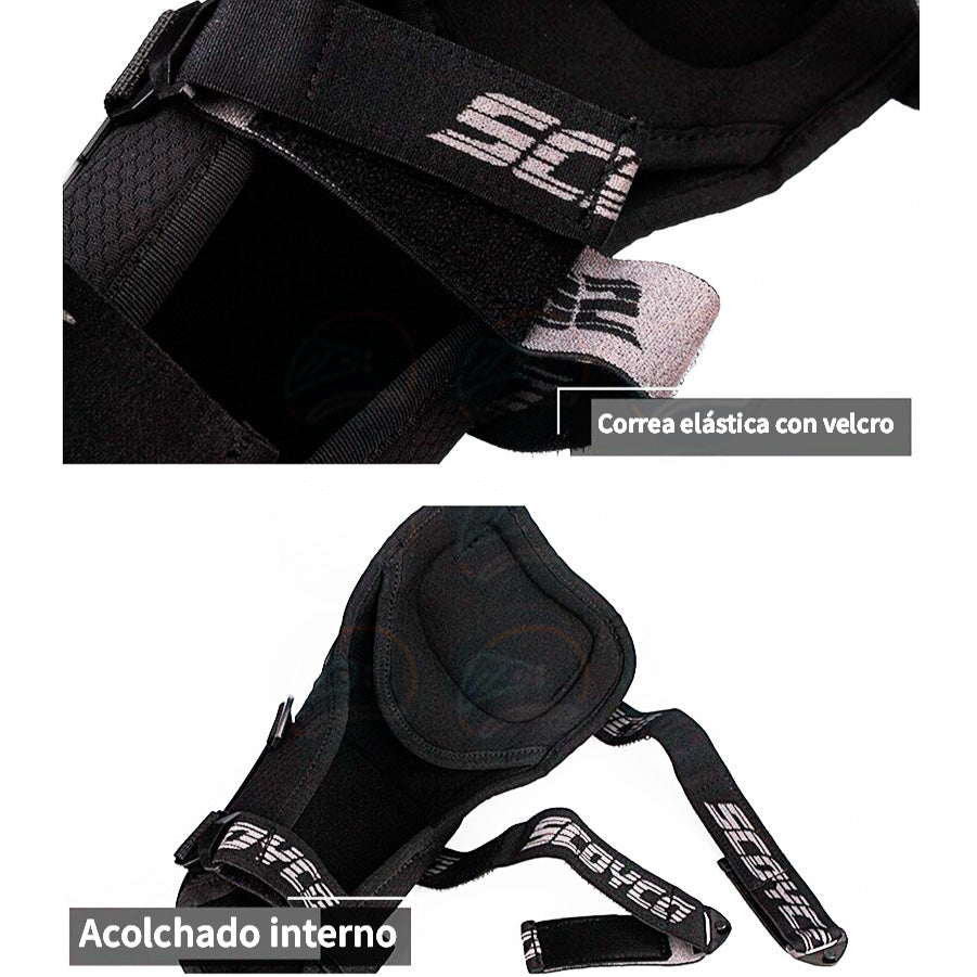 Kit de Rodilleras y coderas Scoyco K26H26 | Certificadas EN1621-1:2012