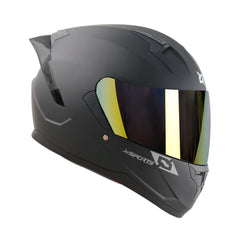 Casco Integral X-Sports M67 Solid Negro visor oro