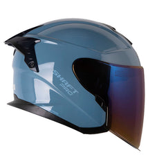Casco Abierto Shaft 240DV Solid Azul metálico