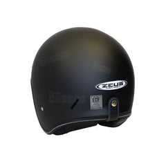Casco Abierto ZEUS 389 Tipo Custom Negro Mate