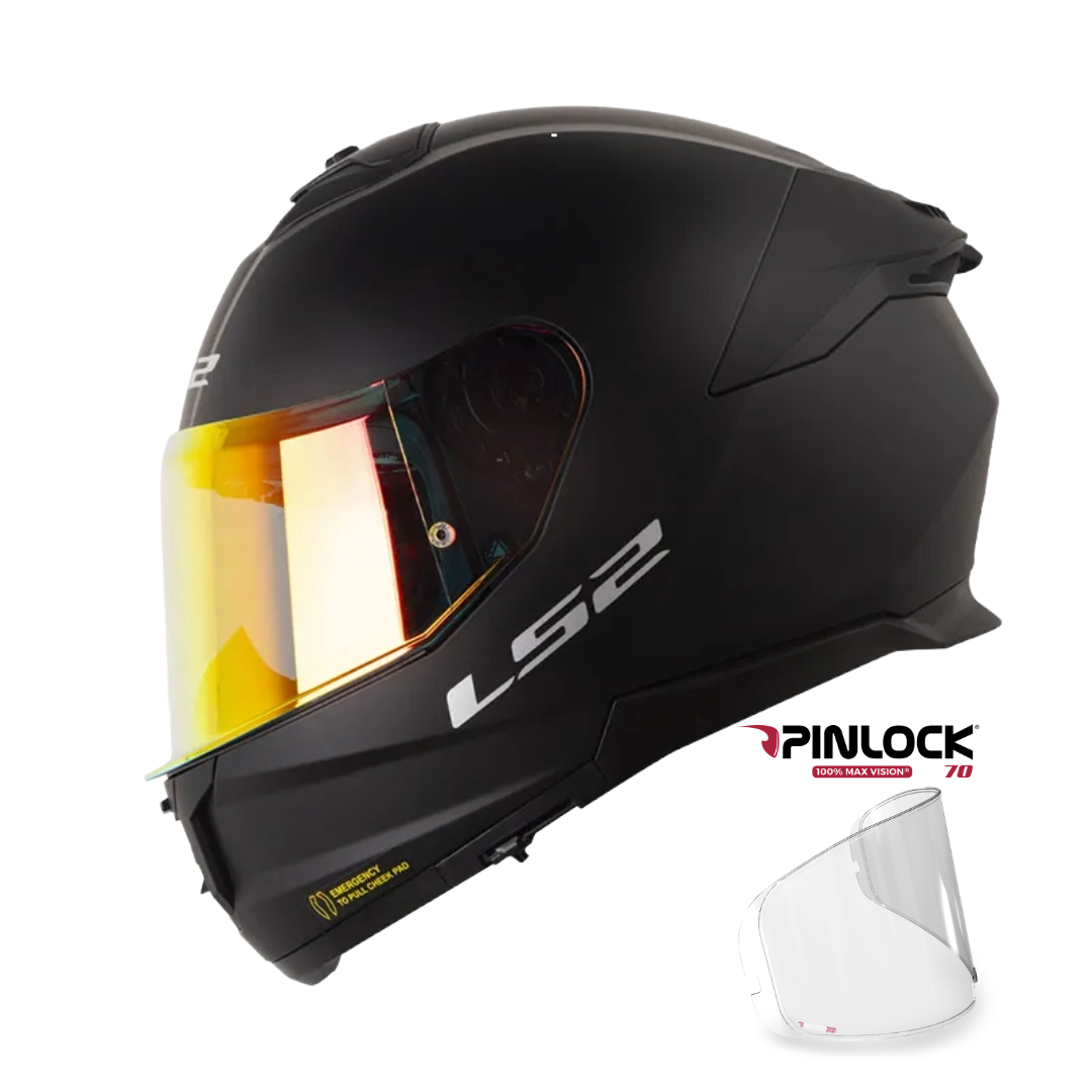Casco LS2 FF808 Solid Negro Mate