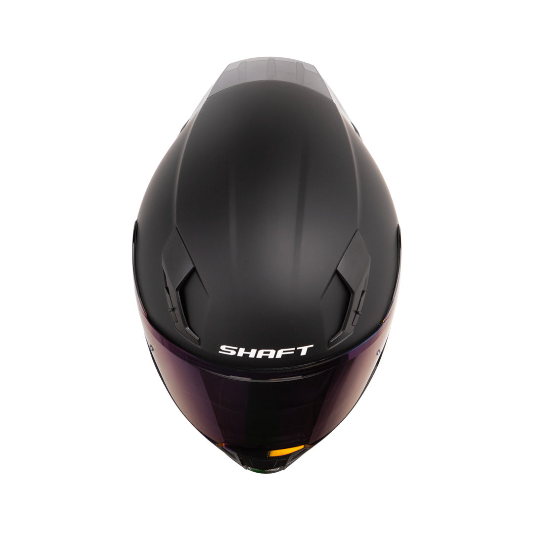 Casco Integral Shaft 562R Solid Negro Amarillo neón