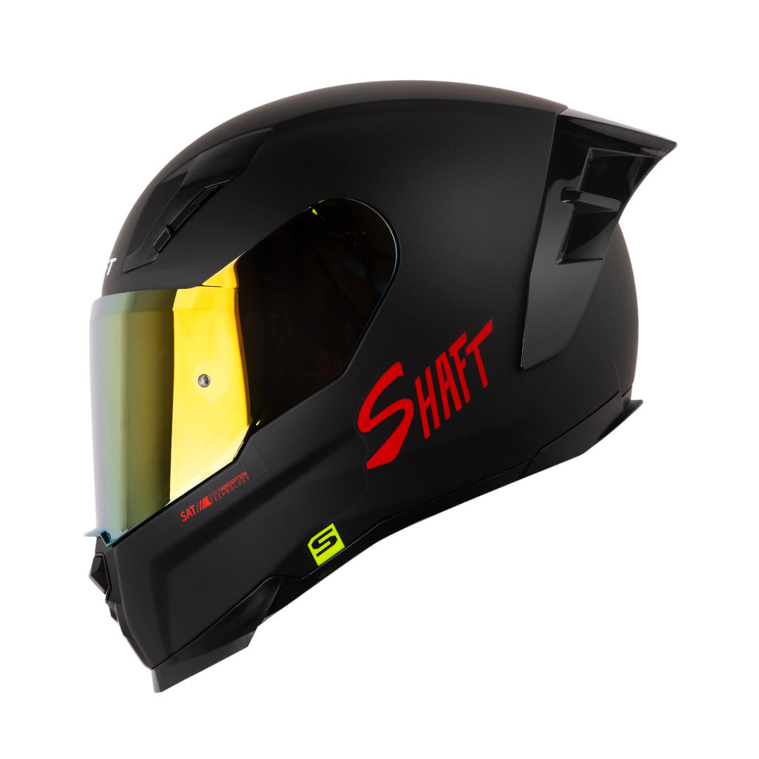 Casco Integral Shaft 562R Solid Negro Rojo