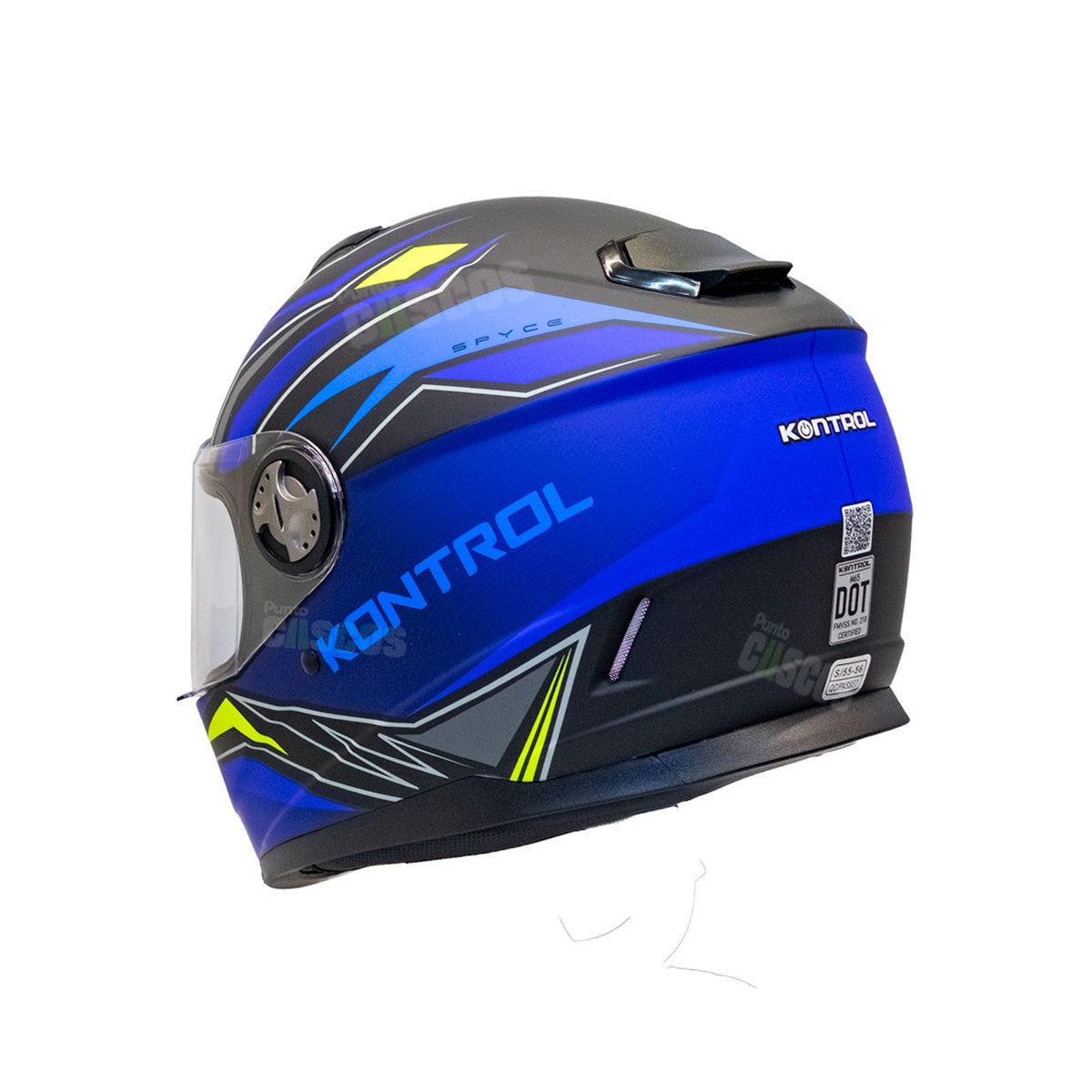 Casco Integral Niño KNT M65 Spyce Azul