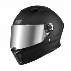 Casco integral MT Stinger 2 Pure Negro Mate + Visor Plateado