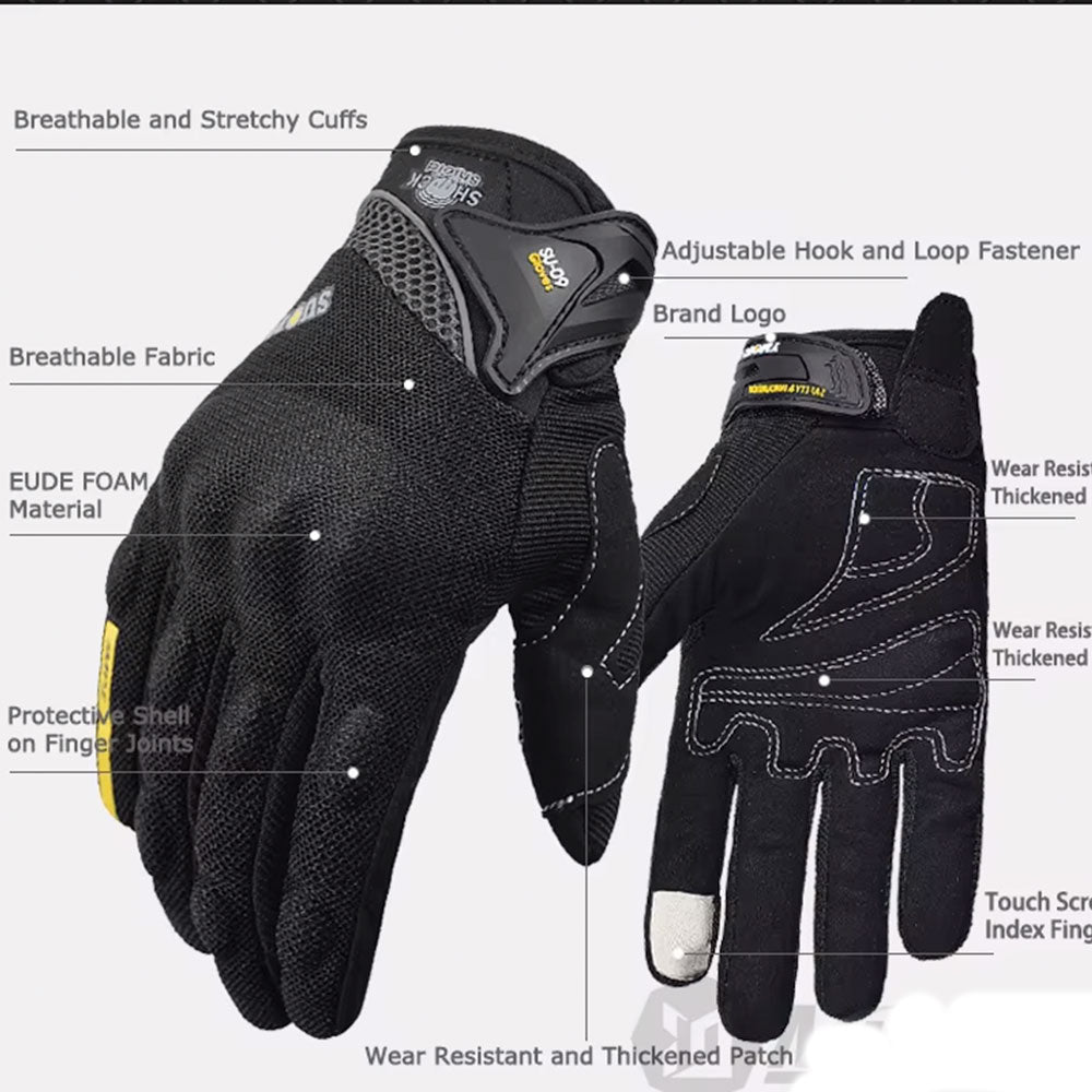 Guantes de moto Suomy SU09 Negro