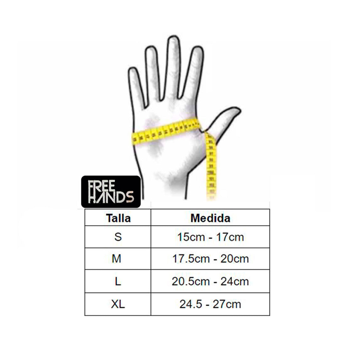 Guantes de protección Freehands negro