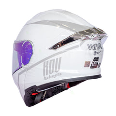 Casco Abatible Kov Thunder Wave Blanco + Visor iridium