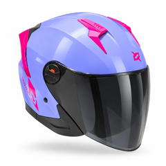 Casco Abierto X-sports 705 Morado lila Fucsia